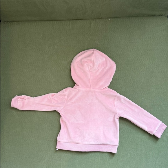 Posh Peanut Pink Velour Hoodie and Pants Set 18-24mo - Picture 3 of 7